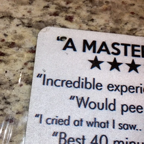 Funny Bathroom Sign - A Masterpiece - Picture 3 of 4